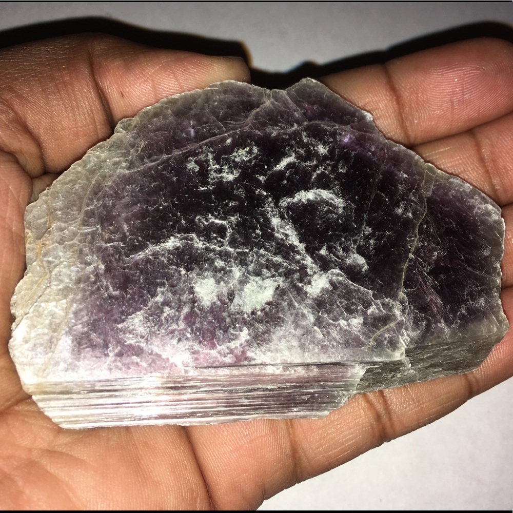 Large Lepidolite *Mica* Crystal Plate